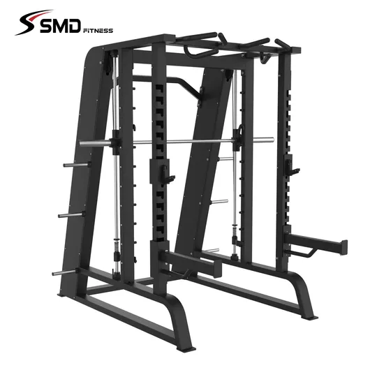 Factory Professional Smith Machine Commercial Power Cage Squat Rack Multi Function Cable Crossover Trainer Strength Exercise