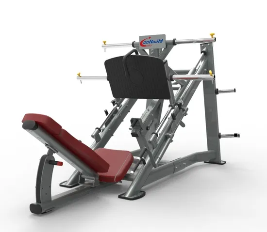 Commercial Gym Fitness Equipment Exercise Strength Training Plate Loaded Super 45 Degree Leg Press Dual System Machine 